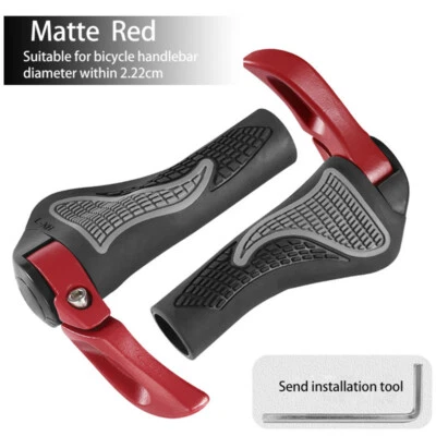 WEST BIKING Bike Grips Ergonomic Cycling Bicycle Handlebar Grips Rubber Bar Ends - Image 1 of 4