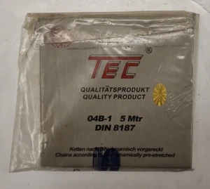 TEC 04B-1 Rollenkette 5m Antriebskette DIN 8187 dynamisch vorgereckt 6x2,8mm NEU - Bild 1 von 3