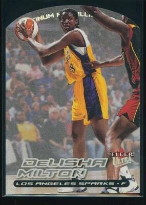 DeLisha Milton-Jones 2000 Fleer Ultra WNBA Platinum Medallion Edition RC /50 - Image 1 of 2