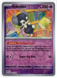 Pokemon Surging Sparks Reverse Holo 093/191 Indeedee - Picture 1 of 1