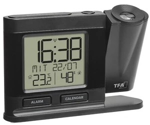 TFA 60.5017.01 Projektionswecker digital Temperatur Luftfeuchte Funkwecker DCF - Bild 1 von 5