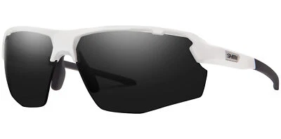 Smith Optics Resolve White Wrap Semi-Rimless ChromaPop Sunglasses 204926VK6701C - Image 1 of 4