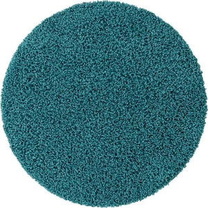 Unique Loom Solid Shag Collection Area Rug (3' 3" Round, Deep Aqua Blue) - Picture 1 of 12