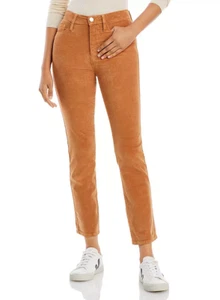 Frame Le Sylvie High Rise Straight Corduroy Jeans Latte Size 25 2448 - Picture 1 of 1