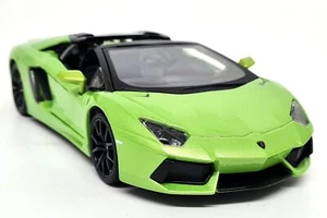 Maisto 1/24 Lamborghini Aventador LP700-4 Roadster Green Diecast Scale Model Car - Picture 1 of 7