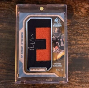 2008 SP Rookie Threads Rashard Mendenhall Rc Autograph Patch SP #d /25 - Picture 1 of 2