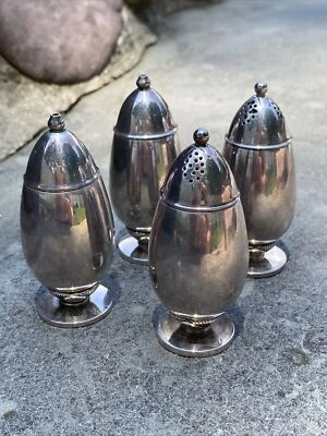 Juego de sal y pimenteros Georg Jensen Dinamarca Sterling Cactus 629A Foto 1 de 4