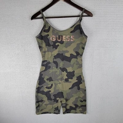 Guess jumpsuit tank top camouflage size large polyester blend - Image 1 of 4