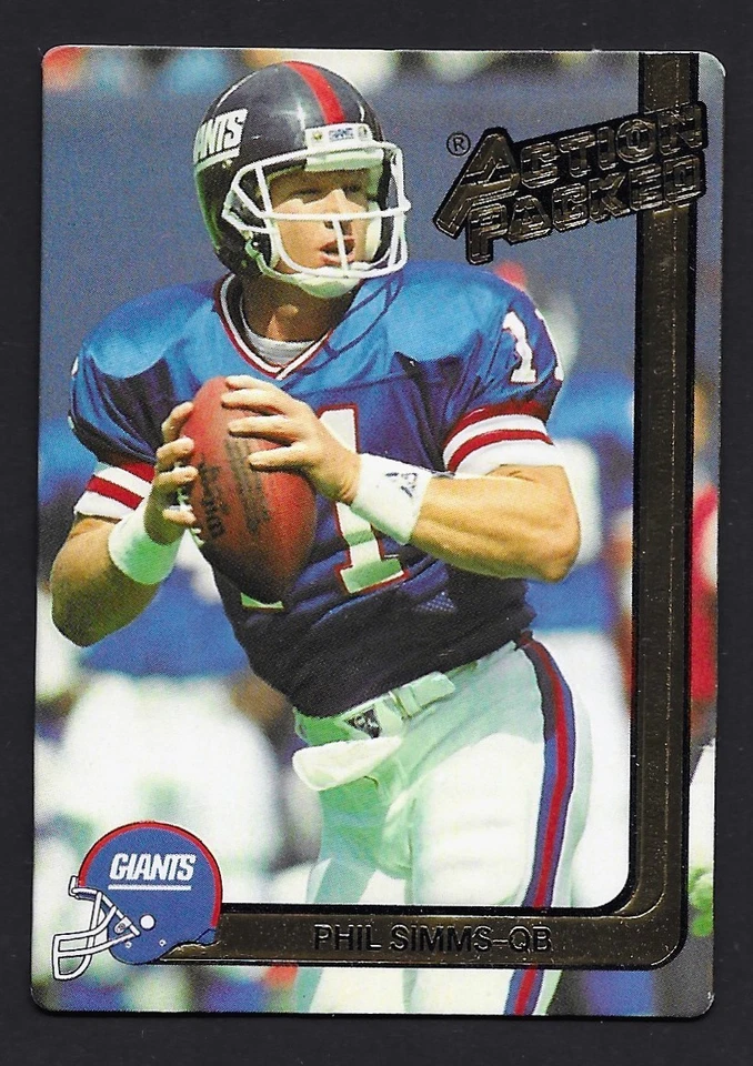 1991 Action Packed #188 Phil Simms New York Giants - Image 1 of 1