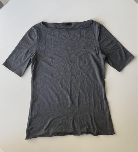 T shirt Prada in seta grigia