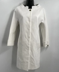 CHAQUETA DE MUJER HERNO de manga larga blanca de gran tamaño de longitud completa talla 42 IT - Imagen 1 de 16