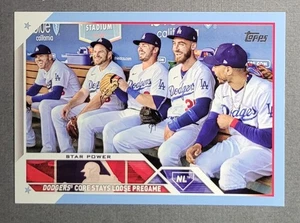 2023 Topps Series 1 Dodgers Team Card Powder Blue /50 - Picture 1 of 2