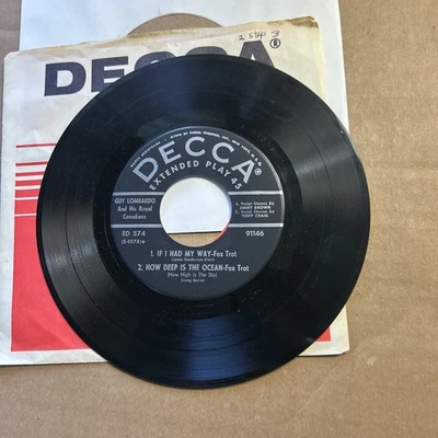 Guy Lombardo Golden Earrings Wear Or When If I Had My Way How Deep Is Ocean Ep - Image 1 of 2