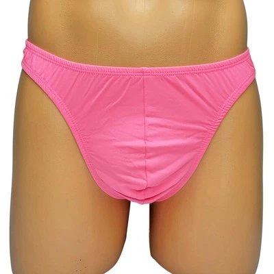 Men's Stretch Thong Underwear Hot Pink Spandex 9001 XL - Image 1 of 4
