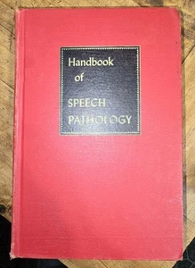 Travis / Handbook of Speech Pathology 1957 Personal Copy of Dr FW Emanuel - Foto 1 di 19