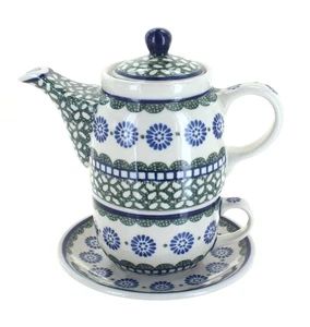 Blue Rose Polish Pottery Maia Tea for One - Picture 1 of 1