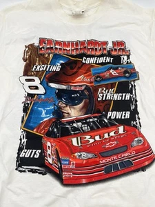 Chase Authentics Dale Earnhardt Jr NASCAR Bud #8 TShirt Größe Large doppelseitig - Bild 1 von 11