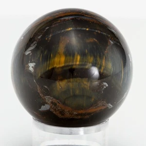 Tiger's Eye Sphere Natural Crystal Ball Polished Red Iron 40mm 92g C0467 - Picture 1 of 8