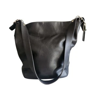 Borsa a tracolla Coach Legacy secchiello nera classica borsa hobo grande - Foto 1 di 18