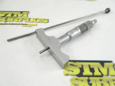 MICRÓMETRO DE PROFUNDIDAD MARRÓN Y AFILADO 0-1" Y 4"-5" VARILLAS .001"  Foto 1 de 4