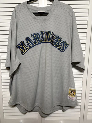 M&N Ken Griffey Jr. 1989 Seattle Mariners Away Batting Practice Jersey 4XL - Image 1 of 4