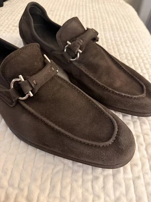 Salvatore Ferragamo Suede Men Loafers Size 10 - Image 1 of 4