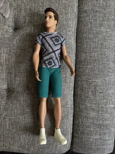 Barbie Fashionistas Ken Ryan Doll Mattel Brown Eyes With Clothes And Shoes - Picture 1 of 9