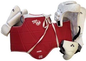 Taekwondo Martial Arts Sparring Gear Lot, Chest Protector Size Youth 5 (Large) - Picture 1 of 9