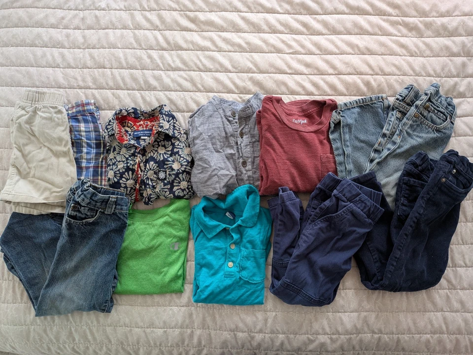 Boys 4t Lot, Eleven Items---Jeans, Pants and Shirts - Image 1 of 1