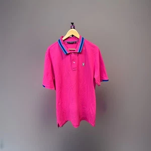 Psycho Bunny Mens Classic Pique Polo Shirt Pink Size XXL - Picture 1 of 6
