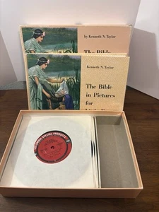 Die Bibel in Bildern für kleine Augen Buch und 16 Schallplatten Kenneth Taylor Pearce - Bild 1 von 15
