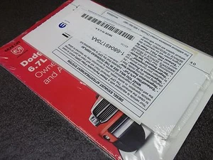 New Mopar 2008 Dodge/Cummins 6.7L Turbo Diesel Owners DVD & Audio CD 68049170AA - Picture 1 of 3