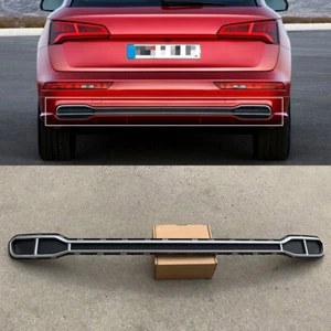 Silver Rear Bumper Lower Trim Strip Grille Fit For Audi Q5 SQ5 2018 2019 2020 - Foto 1 di 3