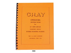 Cepilladora de doble carcasa gris 36" y más grande instrucciones de funcionamiento *1080 - Imagen 1 de 5