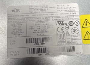 Netzteil Fujitsu S26113-E613-V70-01 CPB09-045D 250WATT 80 PLUS Platinum psu - Bild 1 von 2