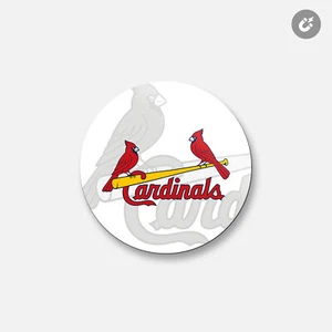 St. Louis Cardinals MLB | 4'' X 4'' Round Decorative Magnet - Picture 1 of 2