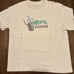 Camiseta Real Friends Band Unisex Grande Bronceado Emo Rock Gritando Años 90 Música Merchandising - Imagen 1 de 5