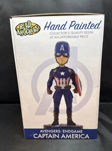 Marvel Captain America 8" Head Knocker NECA NEW RIPPED BOX Avengers Endgame - Picture 1 of 6
