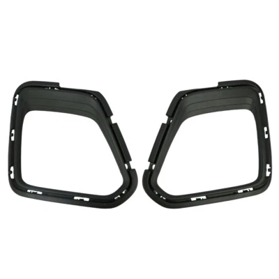 2pcs Front Bumper Lamp Cover For 2020-2022 Kia Soul Pair Black - Imagem 1 de 4
