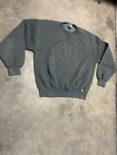 Vintage 90s Russell Athletic Blank Grey Crewneck Sweater Size L