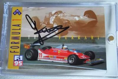 F1 FORMULA 1 CHAMPION JODY SCHECKTER signed PMC FERRARI trading card  - Image 1 of 4