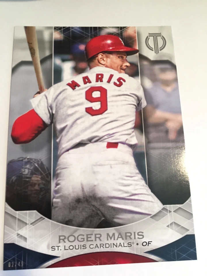 2019 Topps Tribute Jumbo 5x7 Roger Maris Cardinals 59 12/49 - Image 1 of 1
