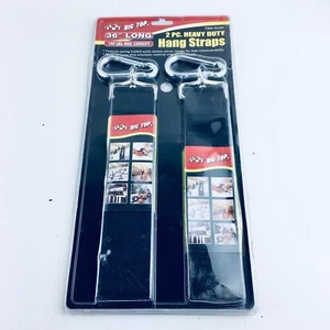Heavy Duty Hang Straps 100 lb. load cap / UV treated / Spring loaded BIG TOP 2pc - Picture 1 of 12