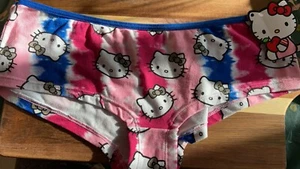 Womens Stretch Elastic Sz Medium - NWT Tye Dye Hello Kitty panty - Picture 1 of 4