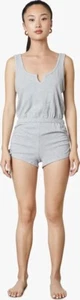 NIA Heather Gray Sleeveless Tie Hacci Romper SZ XS - Picture 1 of 7