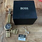 Hugo Boss Hb1513340 Ikon Chronograph Mens Watch - Gold - Parts Only Spares