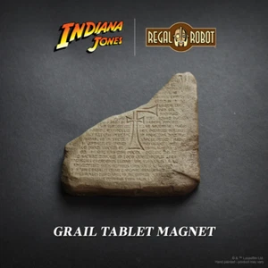 KÖNIGLICHER ROBOTER Indiana Jones und der letzte Kreuzzug Gral Tablette Magnet Sammlerstück - Bild 1 von 7