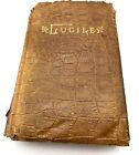 139 YEAR OLD BOOK  “LUCILE" by Owen Meredith Leather Cover Verse Novel in 1884