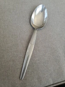 Amere Japan Stainless Steel AEF3 one Serving Spoon 8" retired floral pattern  - Picture 1 of 3