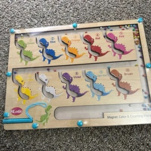 Magnetic Color and Number Maze, Montessori Toys for 3 4 Year Old Boys Girls, Din - Picture 1 of 3